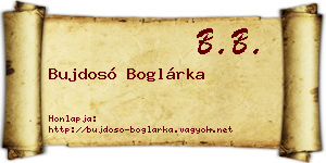 Bujdosó Boglárka névjegykártya